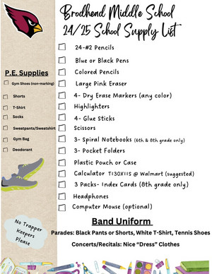 MS Supply List